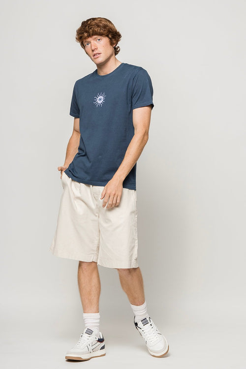 Tee-shirt Washed Planet Z Navy