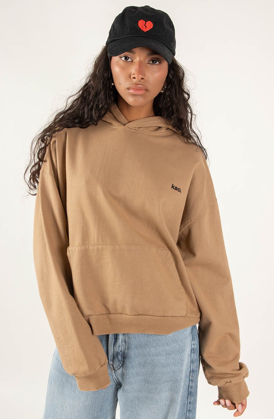 Sweatshirt Washed Fabien Hazelnut