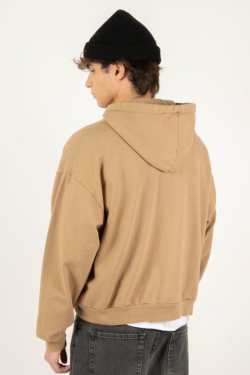 Sweatshirt Washed Fabien Hazelnut