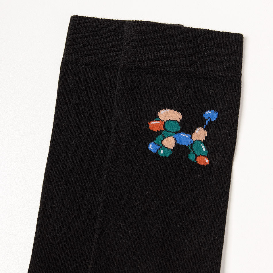 Chaussettes Caniche Ballon Noir