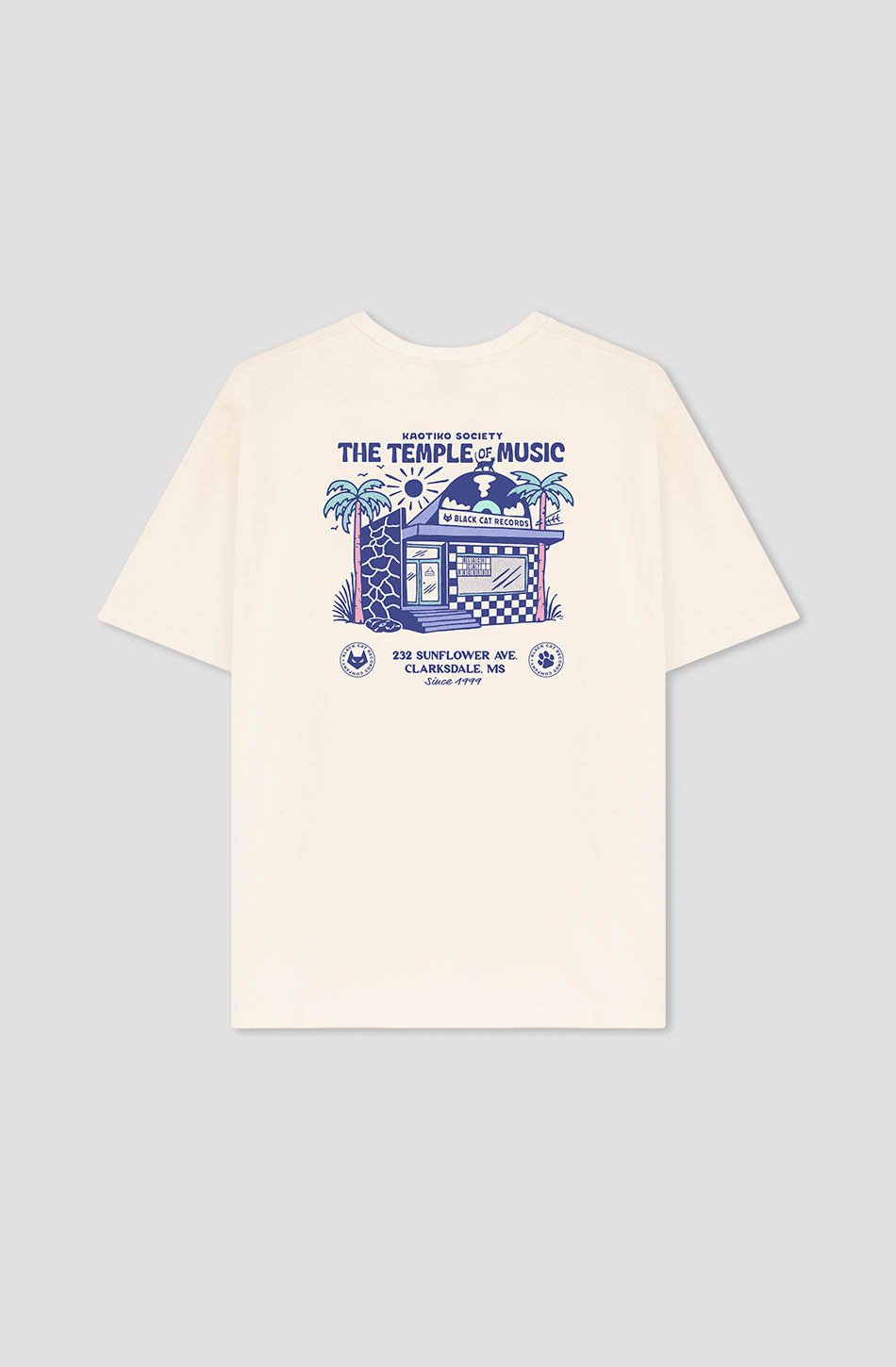 T-Shirt The Temple Of Music Tabacco“ aus Bio-Baumwolle