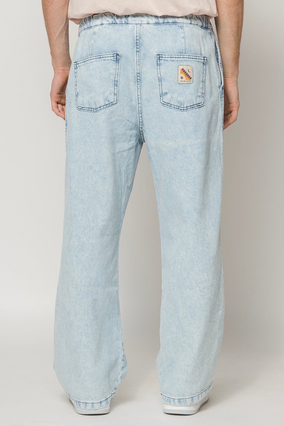 Acid Denim Casual Trousers