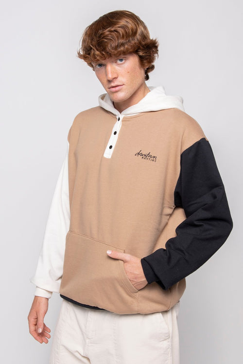 Sudadera Kael Black/ Sand